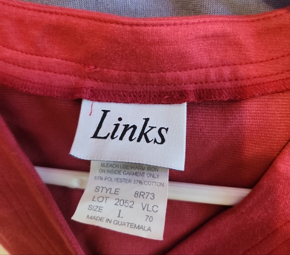 Link Deep Red Embroidered Top - Picture 4 of 4